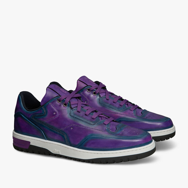Playoff Leather Sneaker, PURPLE BLUE, hi-res 2