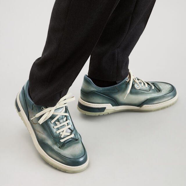 Playoff Scritto Venezia Calf Leather Sneaker, NEBULOSA, hi-res 2
