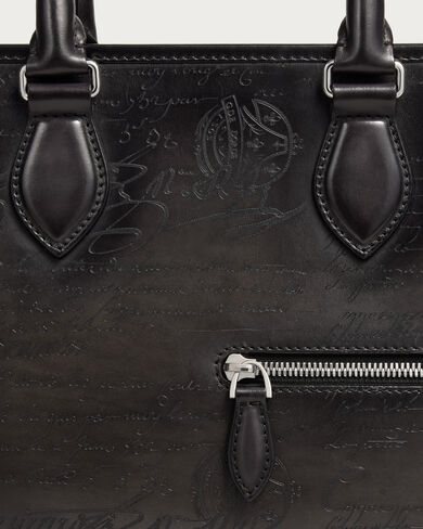 Un Jour Mini Briefcase, Nero Grigio, hi-res