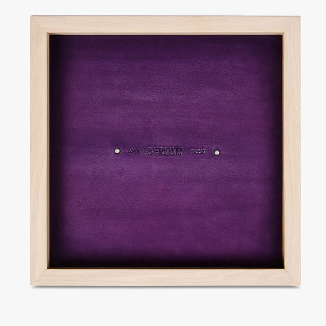 Wood and Leather Square Change Tray, SUKHNA SUNSET PURPLE, hi-res 2
