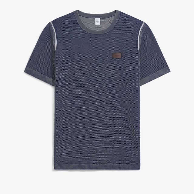 Light Shadow Short Sleeved Crewneck, LIGHT DUSTY BLUE, hi-res 1