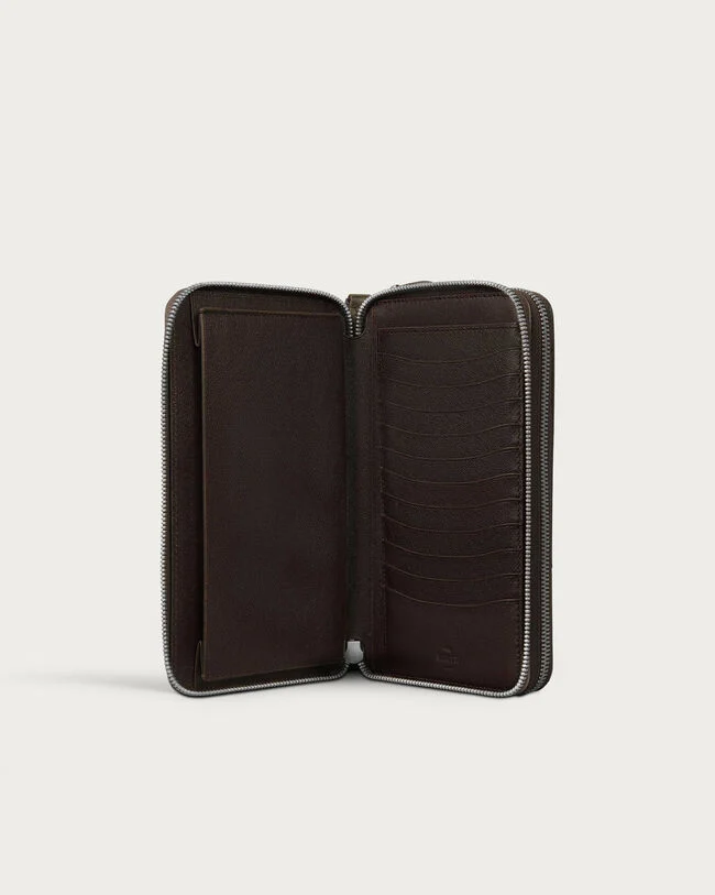 タリ タングラム マキシウォレット, Nero Caviar & Savana, hi-res