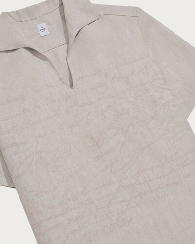 Scritto Short Sleeved Vareuse, Shades Of Beige, hi-res