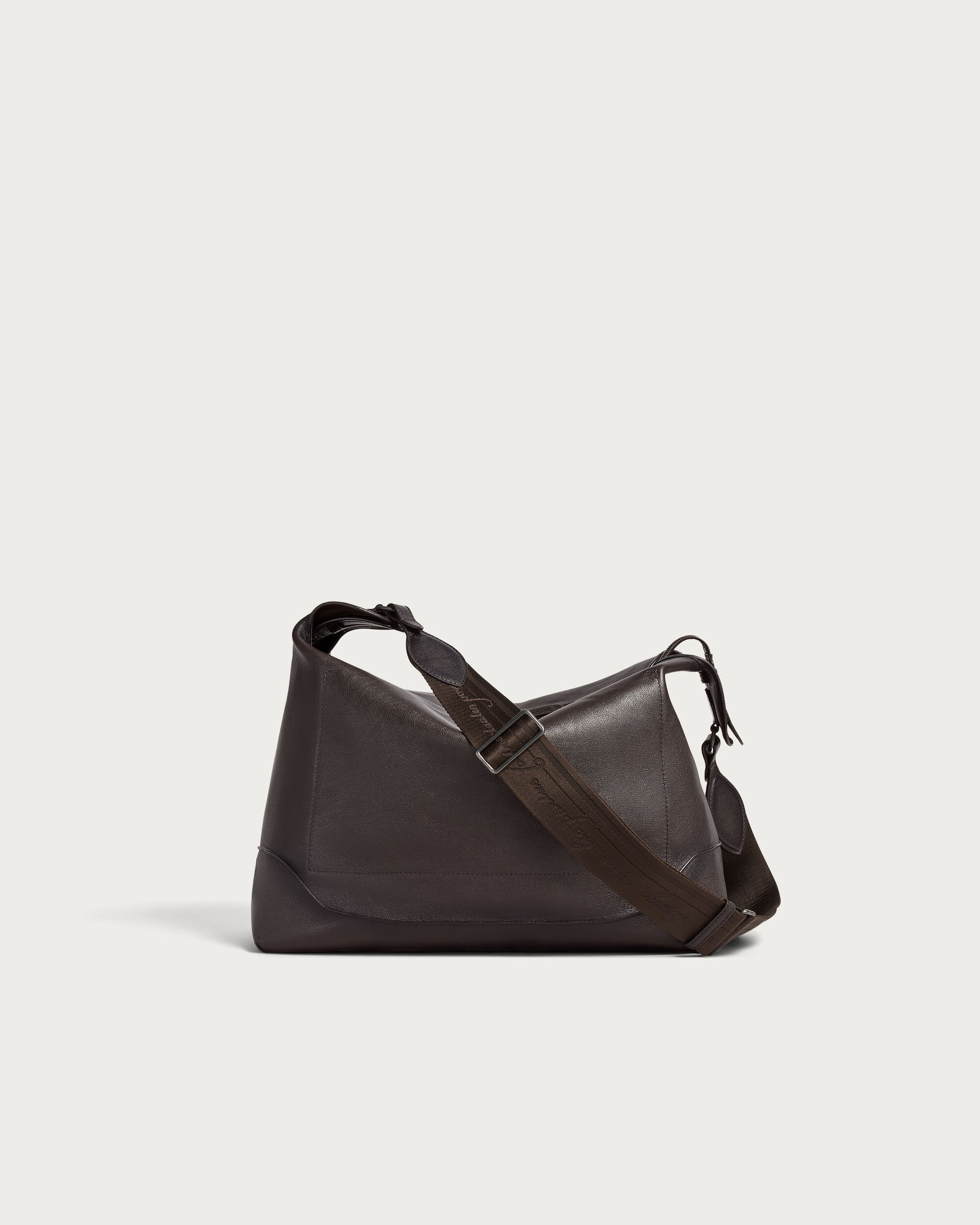 Un Jour Hobo Shoulder Bag, Dark Brown, hi-res