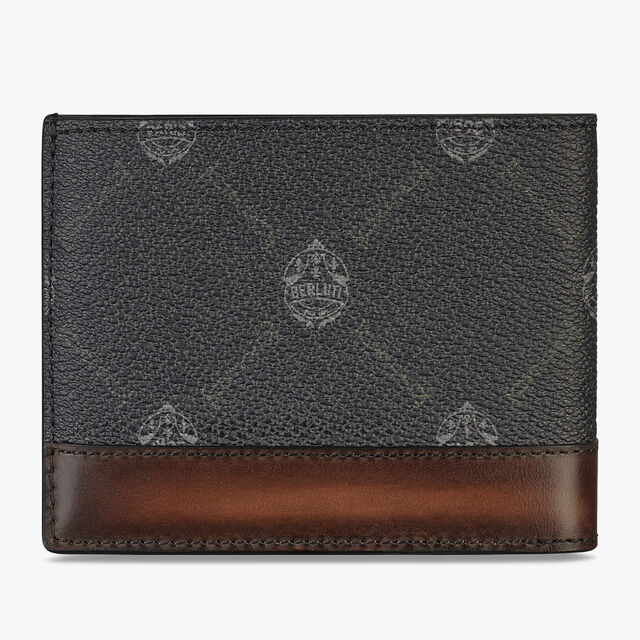 Excursion Canvas And Leather Wallet, BLACK + TDM INTENSO, hi-res 2