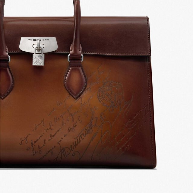 Cartable E’Mio En Cuir, CACAO INTENSO, hi-res 5