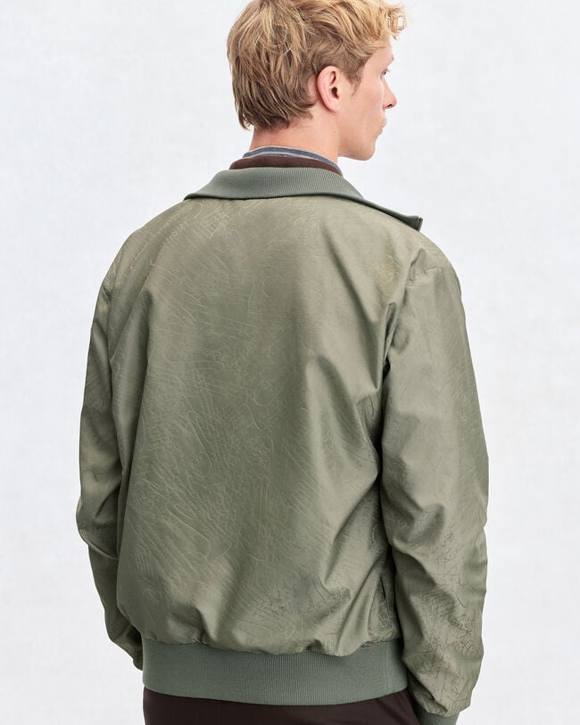 Blouson R&eacute;versible avec D&eacute;tail en Cuir, Salvia, hi-res