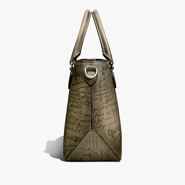 Toujours Xs Scritto Leather Tote Bag, SANDSTORM, hi-res 4