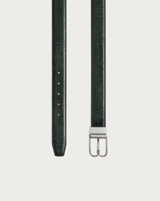 B Volute Reversible Belt, Chimere & Marron Ambre, hi-res