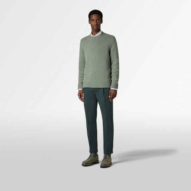 Classic Cashmere Crewneck, DRY MOSS, hi-res 5