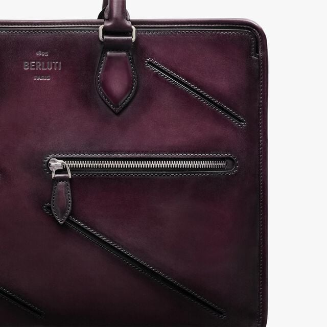 Un Jour Leather Briefcase, GRAPES, hi-res 5