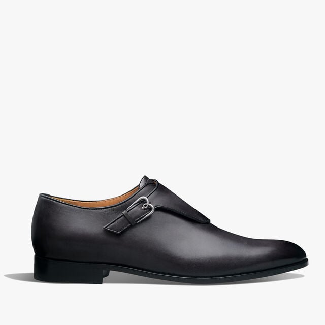 B Volute Leather Monk, NERO GRIGIO, hi-res 1