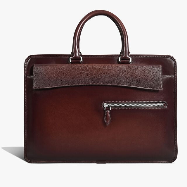 Cartable Un Jour Pocket en Cuir, LEGNO BRUCIATO, hi-res 1