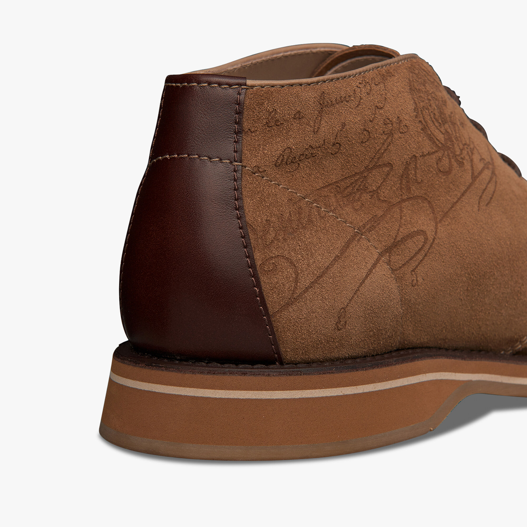 Alessio Scritto Suede Leather Desert Boots, VISONE, hi-res 6