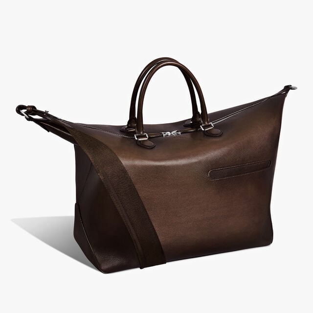 Toujours Soft Zipped Bag Leather Travel Bag, SOFT BROWN, hi-res 2