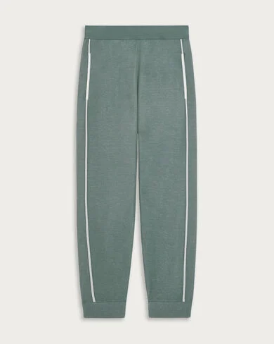 Shadow Jogpants with Leather Detail, Prasin Green, hi-res