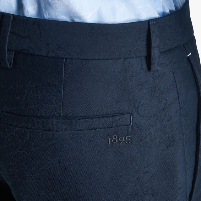 Pantalon Chino Scritto, COLD NIGHT BLUE, hi-res 4