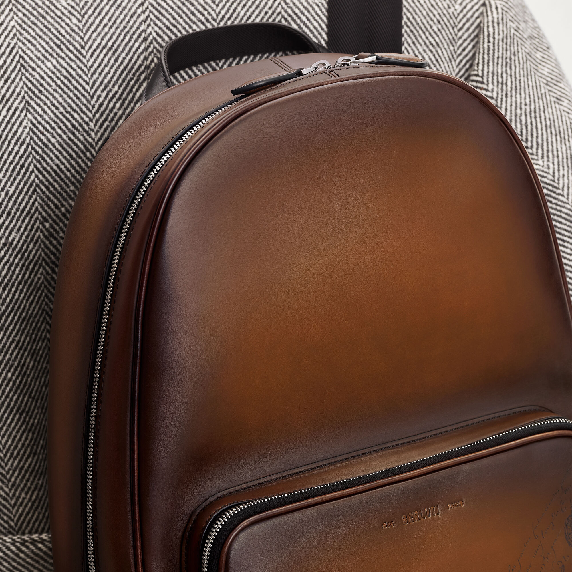 Time Off Scritto Leather Backpack | Berluti US