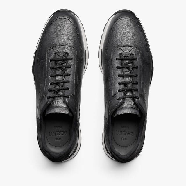 Fast Track Venezia Calf Leather Sneaker, NERO GRIGIO, hi-res 2