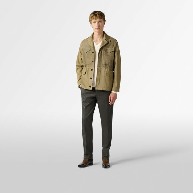 Two-Materials Field Jacket, WARM TAUPE, hi-res 5