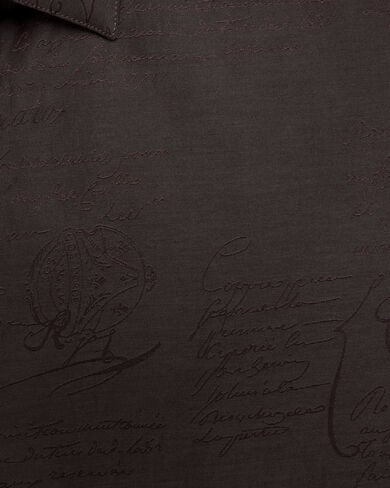 アンディ スクリットパターン シャツ, Earth Brown, hi-res