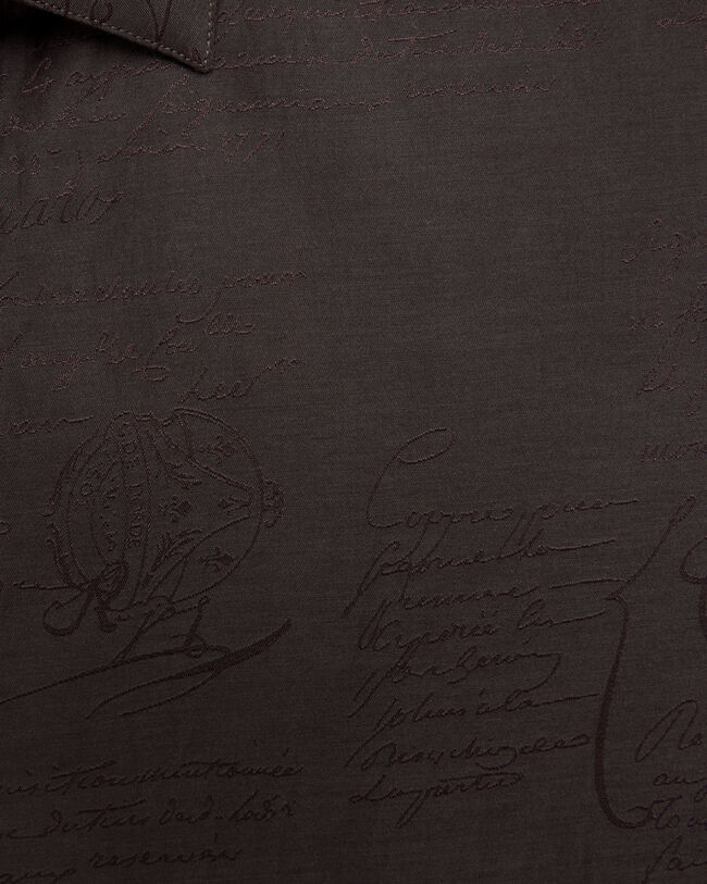 Andy Scritto图纹衬衫, Earth Brown, hi-res