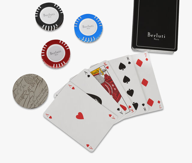 Leather Poker Game, BRUN, hi-res 3