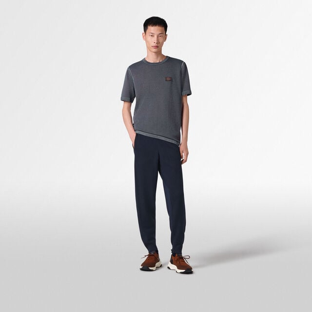 Light Shadow Short Sleeved Crewneck, LIGHT DUSTY BLUE, hi-res 4