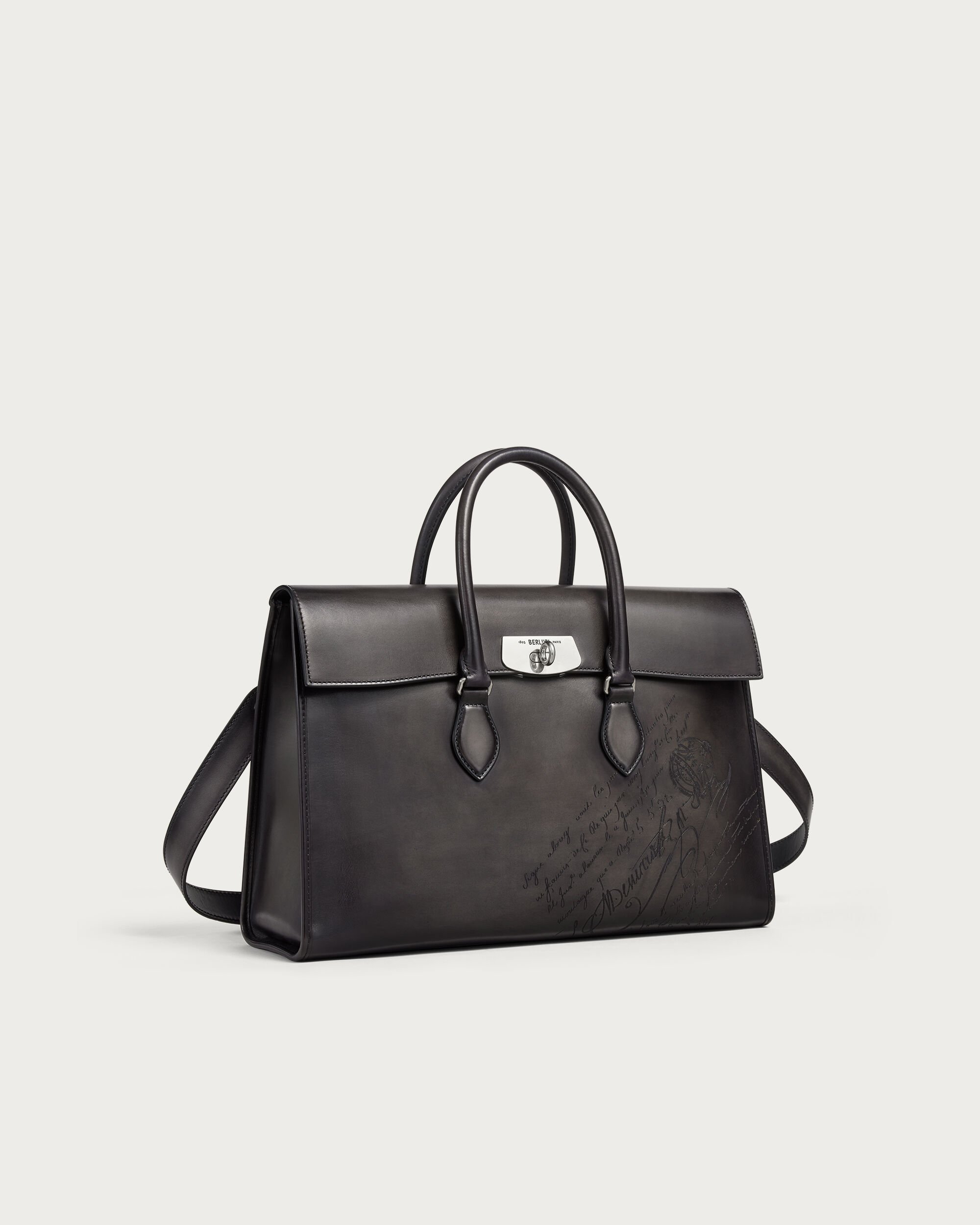 E'Mio Briefcase, Nero Grigio, hi-res