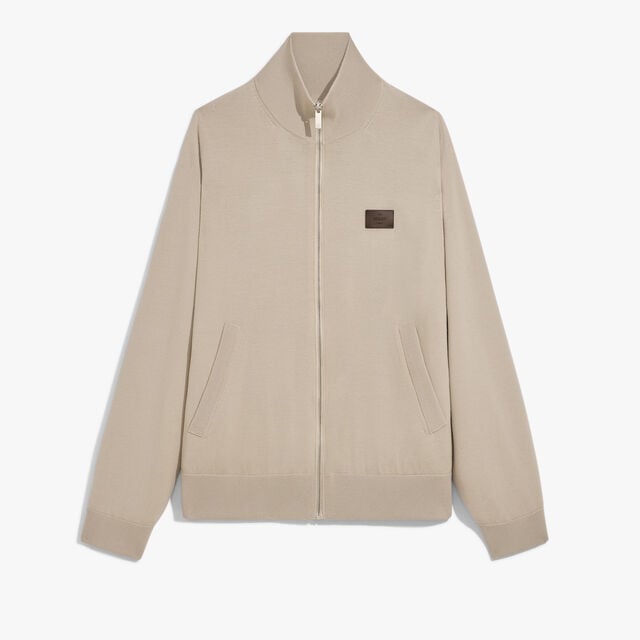 Reversible Scritto Nylon Wool Tracksuit, NATURAL BEIGE, hi-res 1