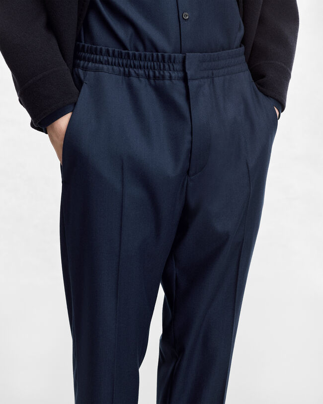 Fast Track Jogpants with Leather Zip-puller, Winter Blue & Valley Green, hi-res