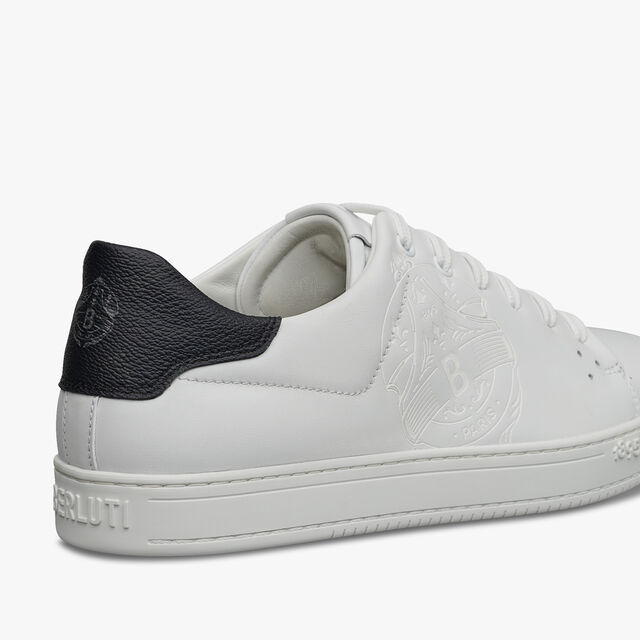 Playtime Leather and Signature Canvas Sneaker, WHITE, hi-res 5