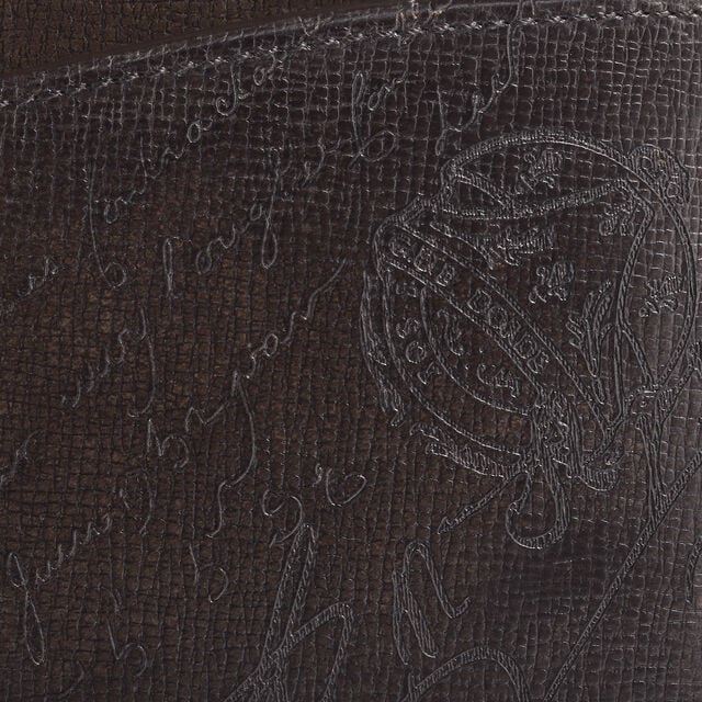 Itauba Square Gradiant Compact Wallet In Scritto Leather, SELVA OSCURA, hi-res 5