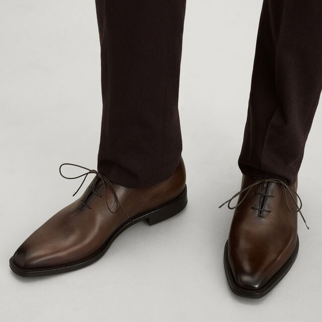 Alessandro Demesure Neo Flex Venezia Softy Calf Leather Oxford, SOFT BROWN, hi-res 2