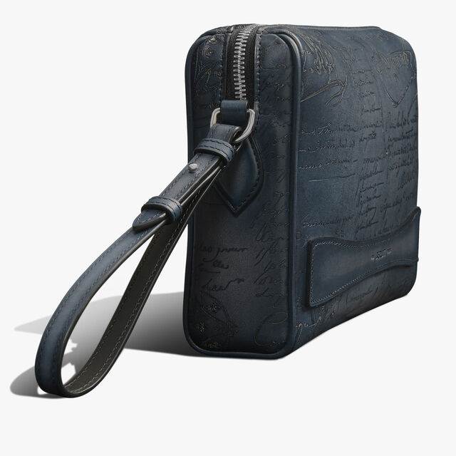 Rosewood Scritto Leather Pouch, BLU MINERALE, hi-res 6