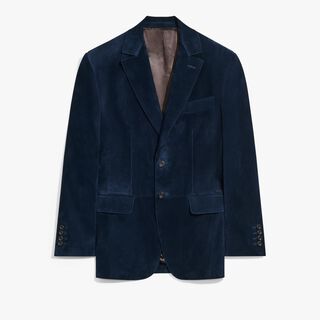磨面皮革夹克, COLD NIGHT BLUE, hi-res
