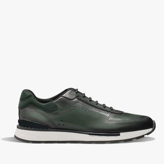 Fast Track Venezia Calf Leather Sneaker, NERO VERDE, hi-res