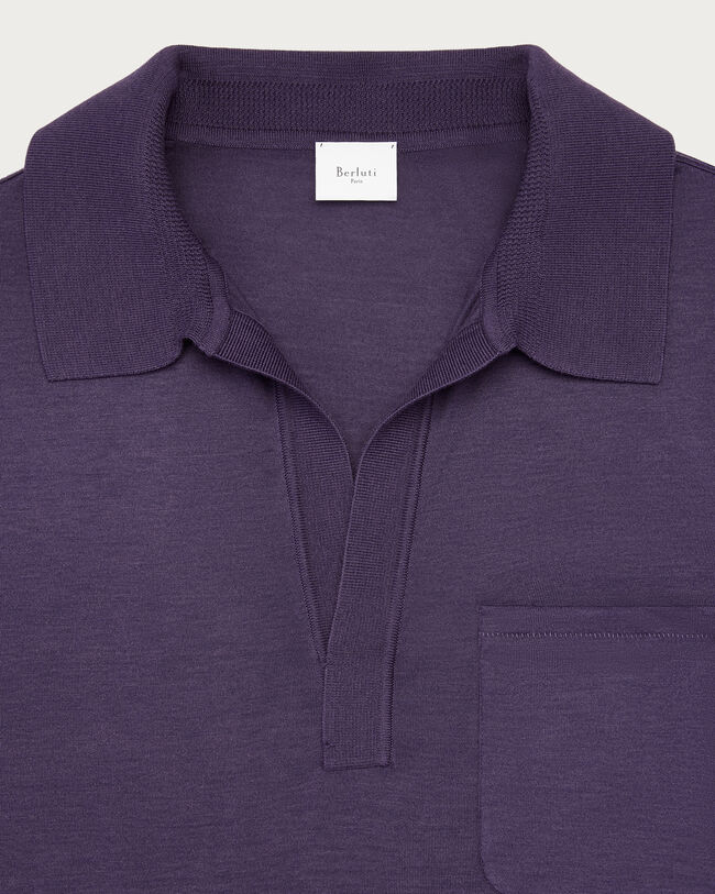 轻盈Polo衫, Dark Purple, hi-res