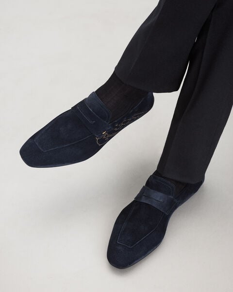 Lorenzo Drive Loafer, Navy, hi-res