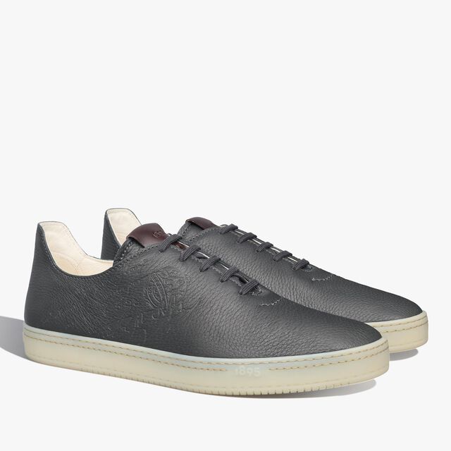 Eden Scritto Leather Sneaker, MYSTERIOUS GREY, hi-res 2