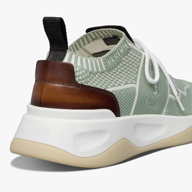 Shadow Knit And Leather Sneaker, SAGE, hi-res 5