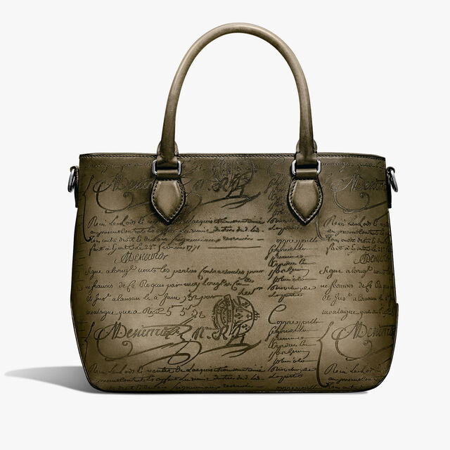 Toujours Xs Scritto Leather Tote Bag, SANDSTORM, hi-res 3