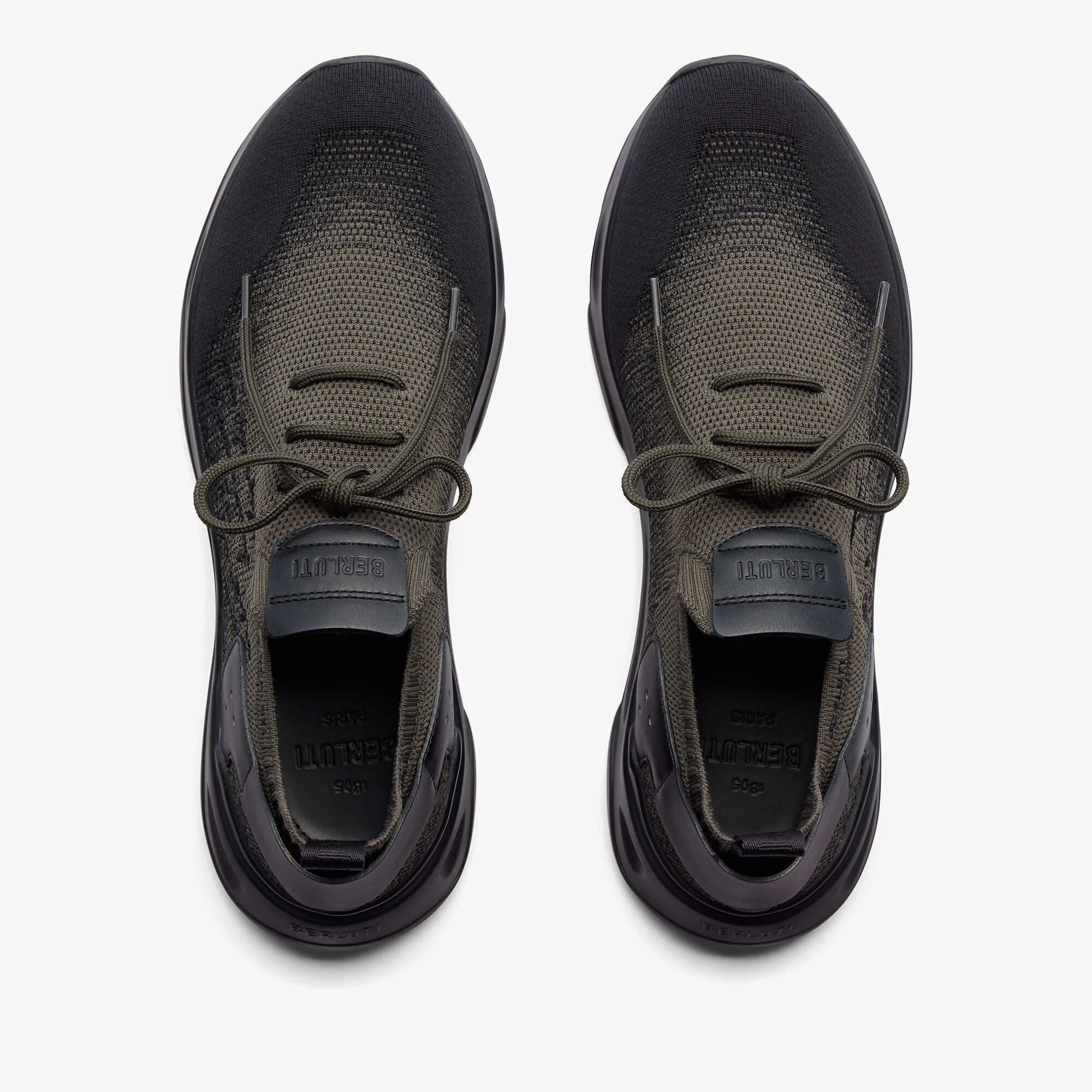 シャドウ ニット＆レザースニーカー | ベルルッティ JP