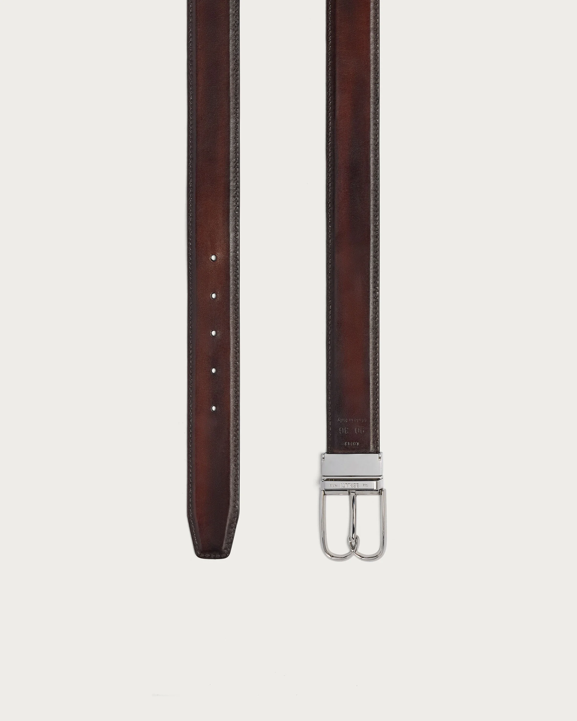 B Volute Reversible Belt, Chimere & Marron Ambre, hi-res