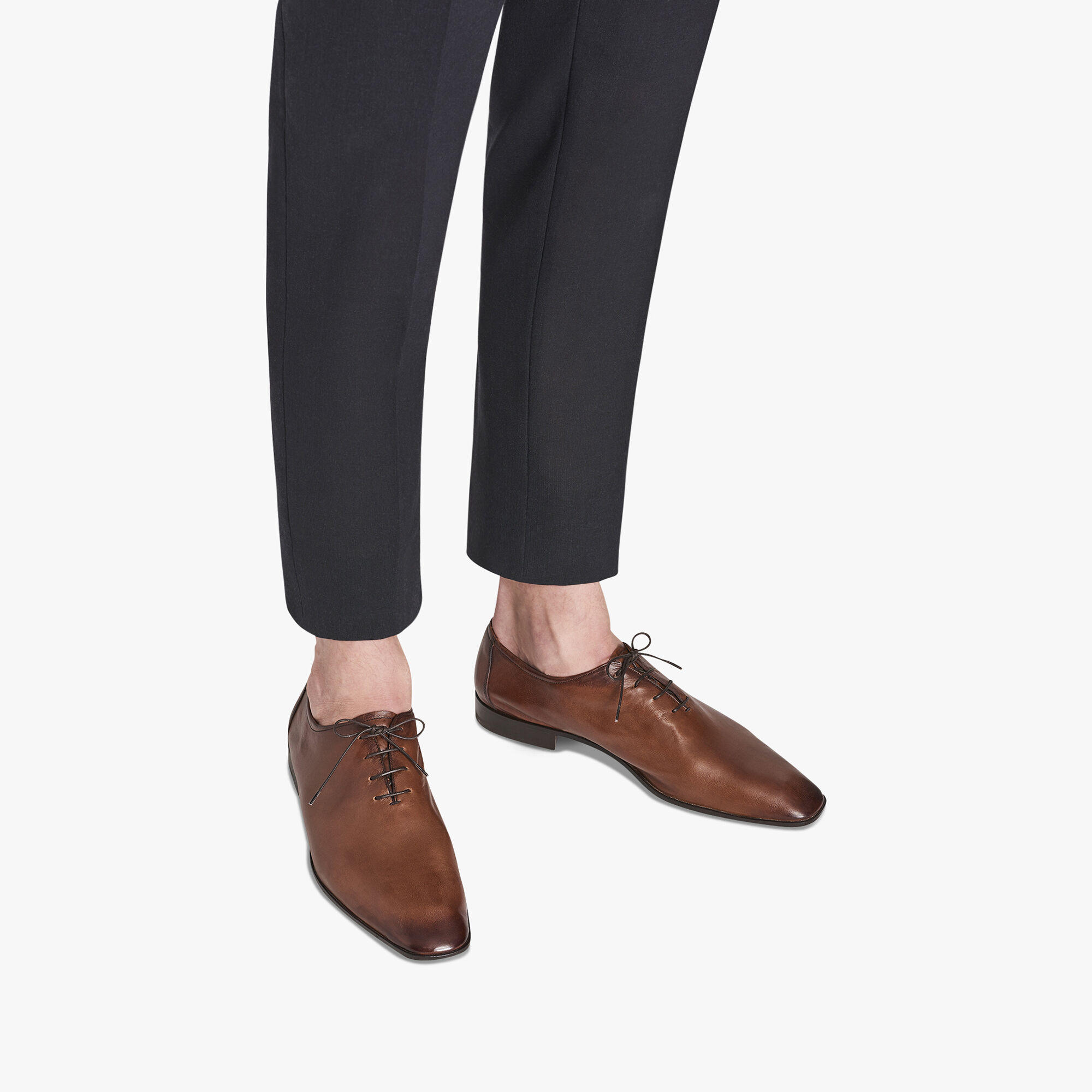 Kangaroo leather top dress shoes