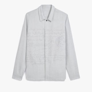 Embroidered Scritto Overshirt Embroidered Scritto Overshirt
