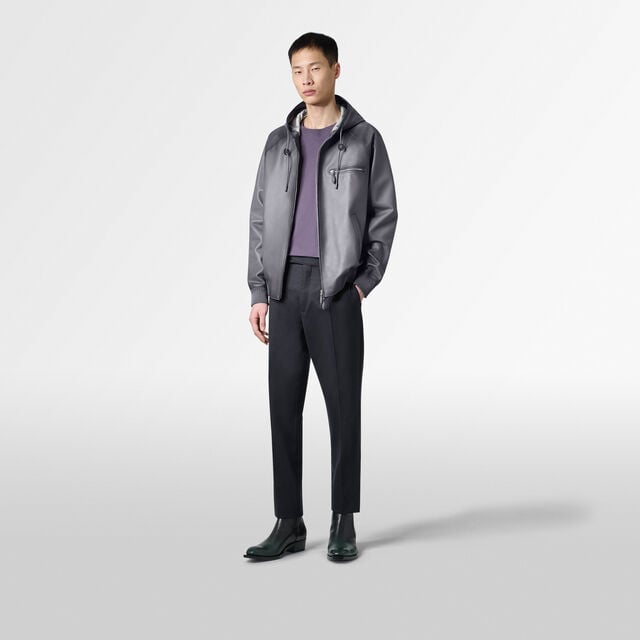 Leather Tab T-shirt, SMOCKY LILAC, hi-res 4