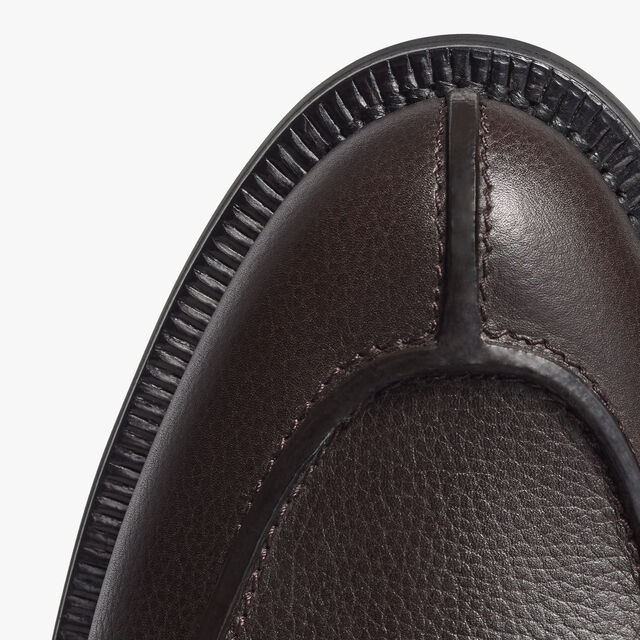 New Oslo Grained Calf Leather Derby , COFFEE, hi-res 7