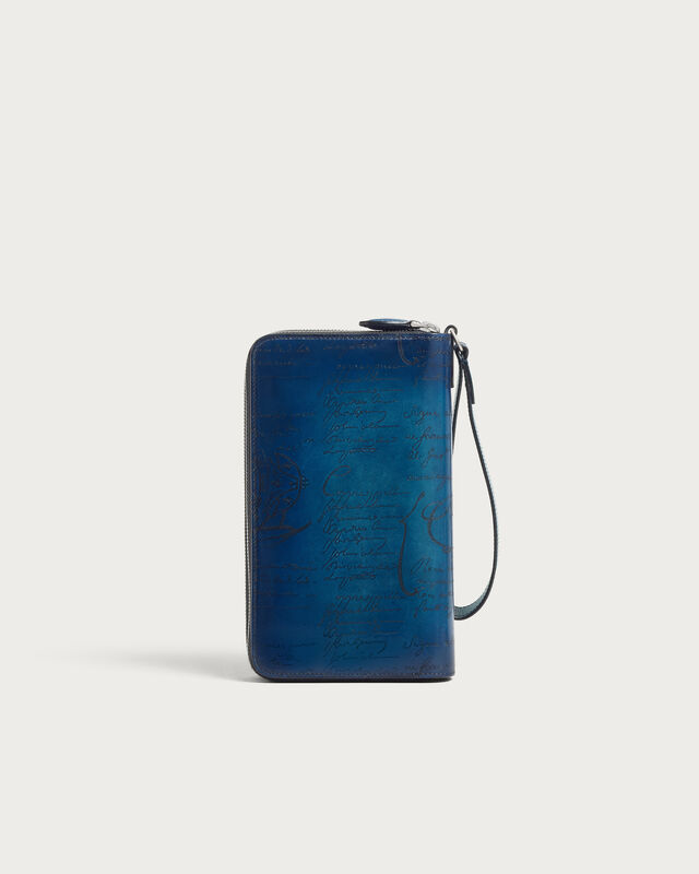 Tali Maxi Zipped Pouch, Gasoline, hi-res