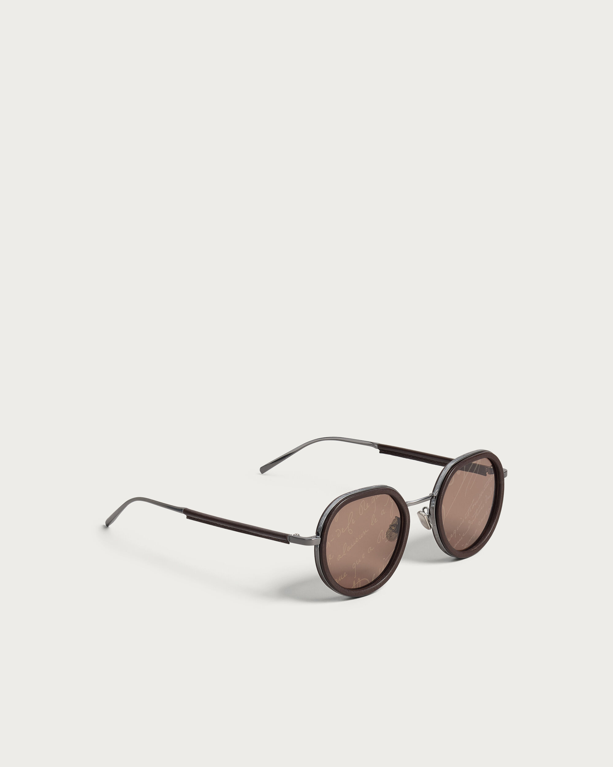 BERLUTI サングラス ブラウン ケース付き Berluti（ベルルッティ） 美品 サングラス 眼鏡 レザーケース付き